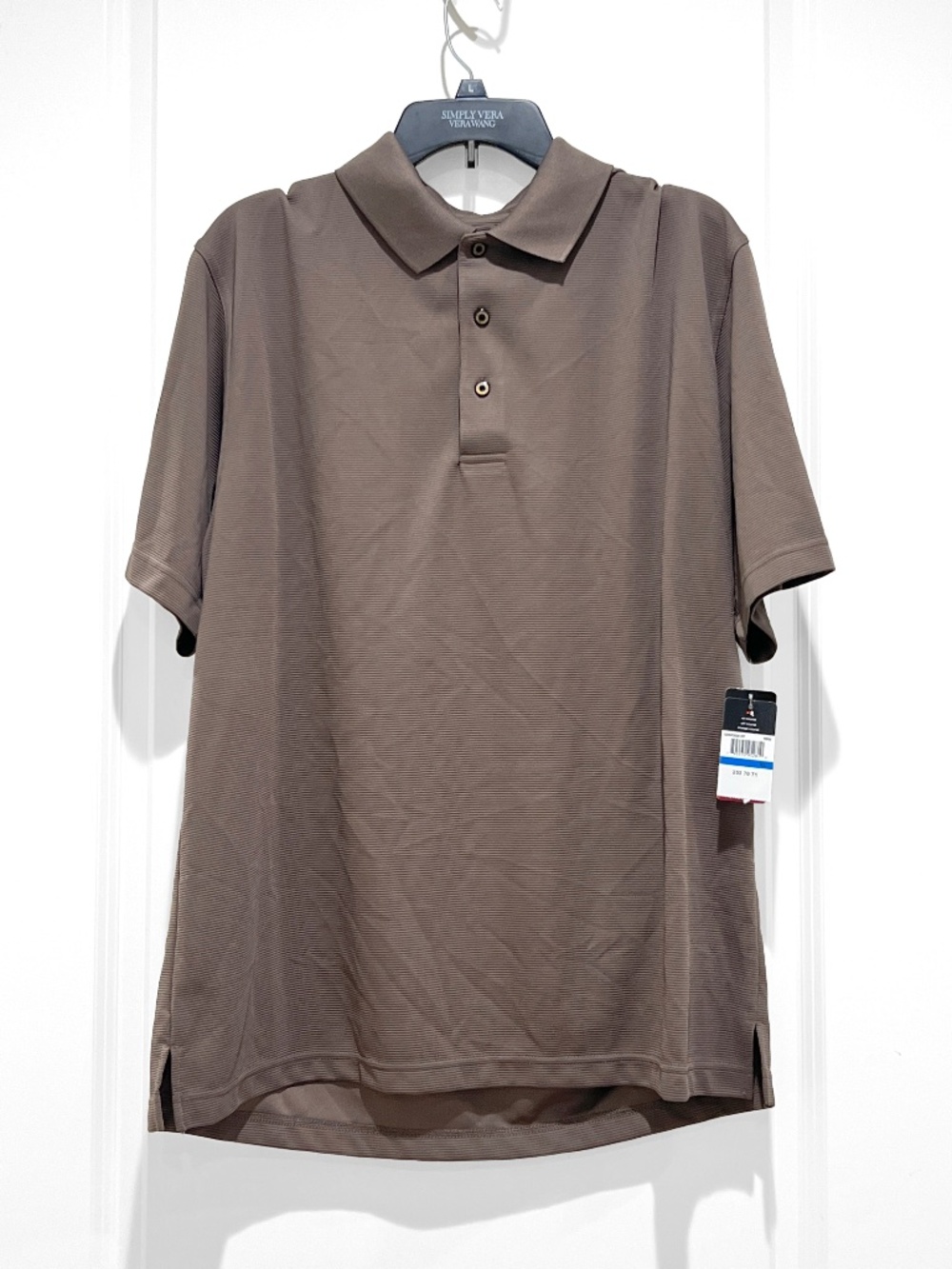 Grand Slam Polo Shirt Mens XL brown performance Golf NWT country club golf core